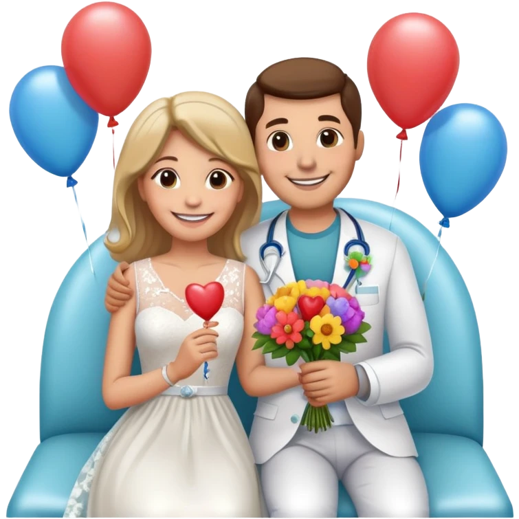Happy wedding anniversary in the hospital  emoji