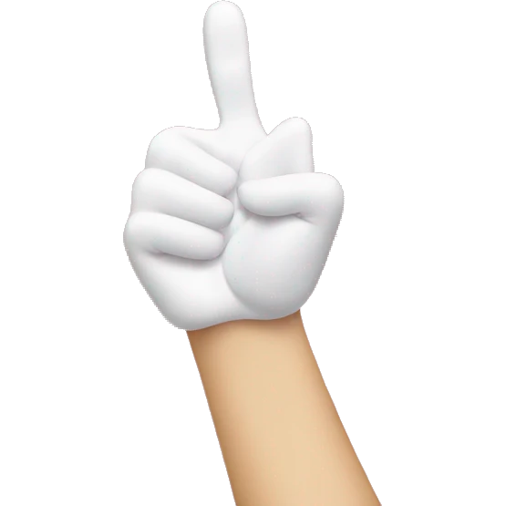White hand with 5 fingers doing thumbs up with pink acrylic nails  emoji