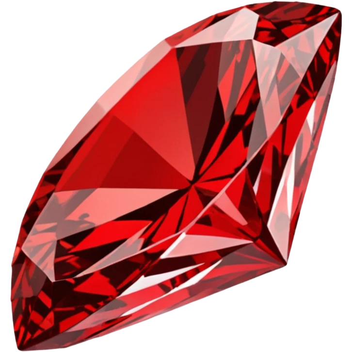Red Diamond Crystal with "RED" written in the center emoji