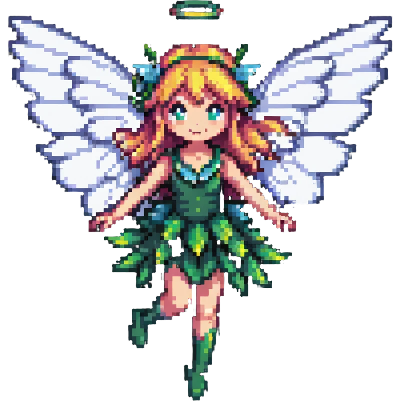 fairy with wings flying pose emoji