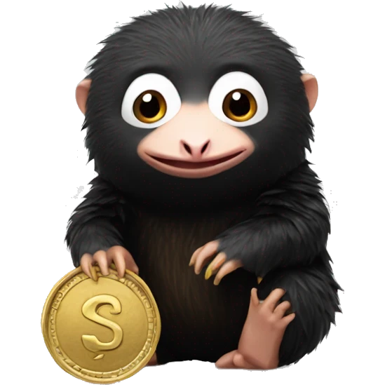 niffler with a coin emoji