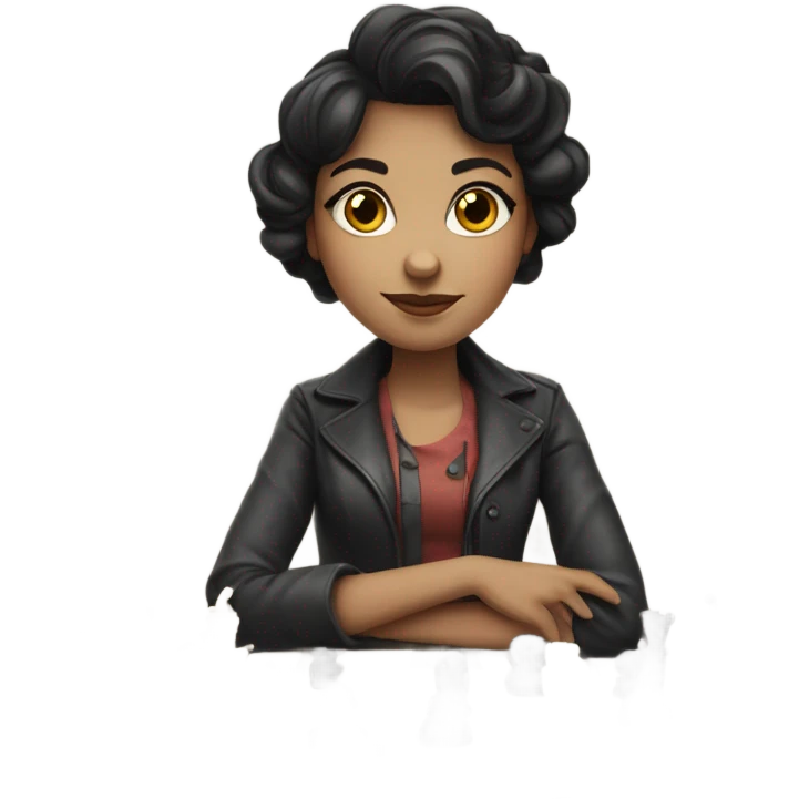 Creat an emoji based on Beth Harmon of gambito de dama emoji