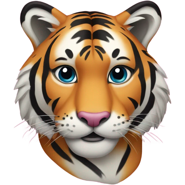 Pink tiger emoji