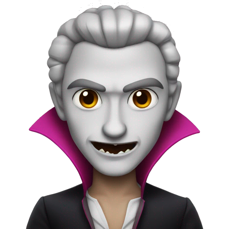 A vampire with pink style emoji