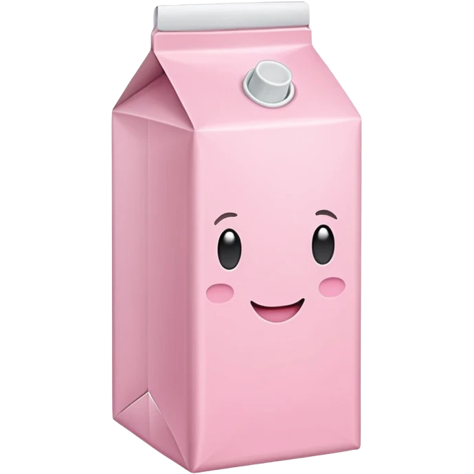 Pink milk carton emoji