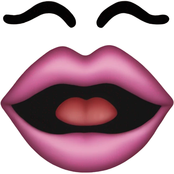 kissy lips emoji