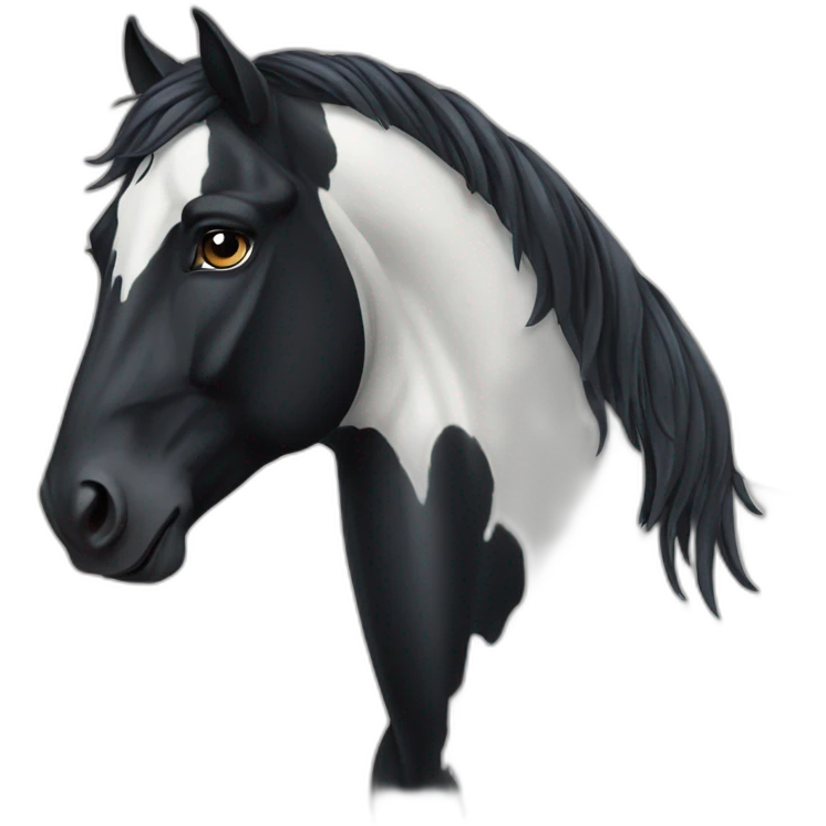 Friesian horse emoji
