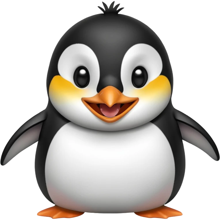 Penguin laugh emoji