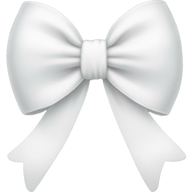 White bow  emoji