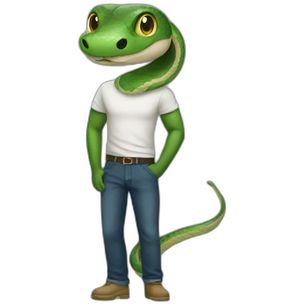 snake with pants emoji