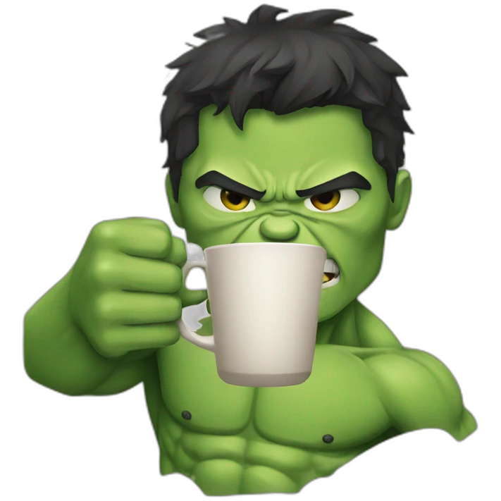 hulk-drinking-coffee emoji