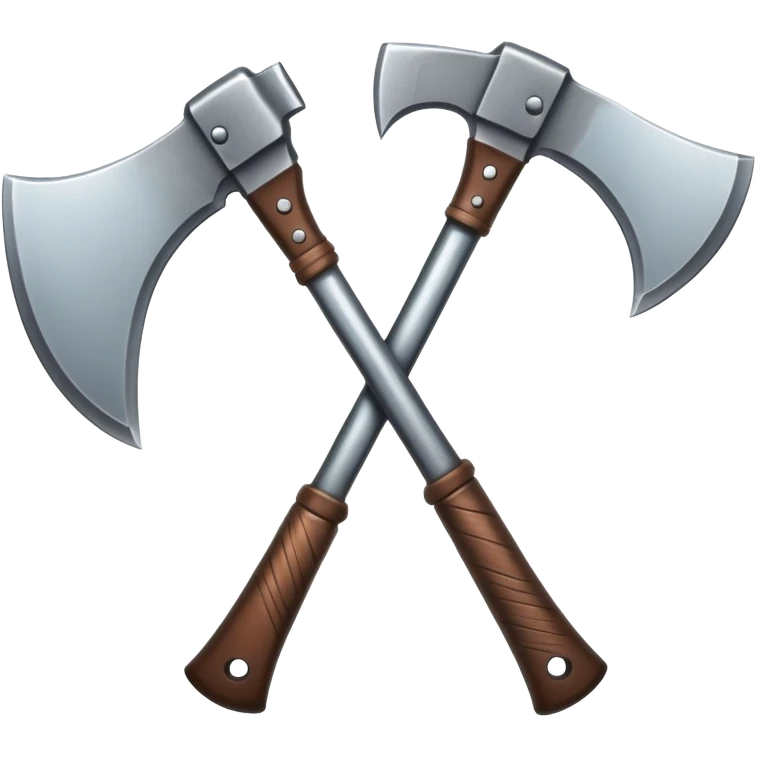 double bladed axe emoji