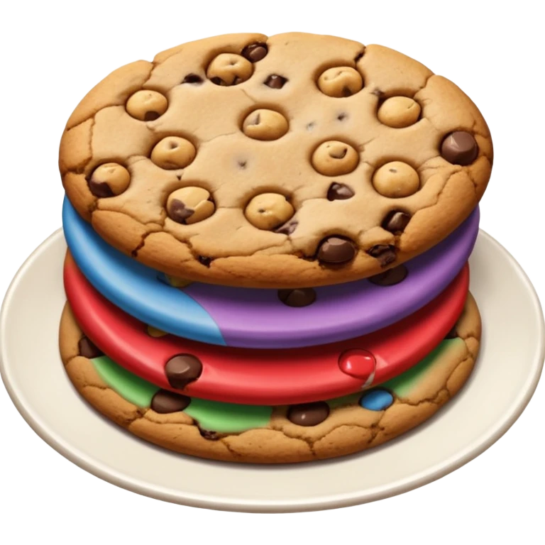 Plate of cookies emoji