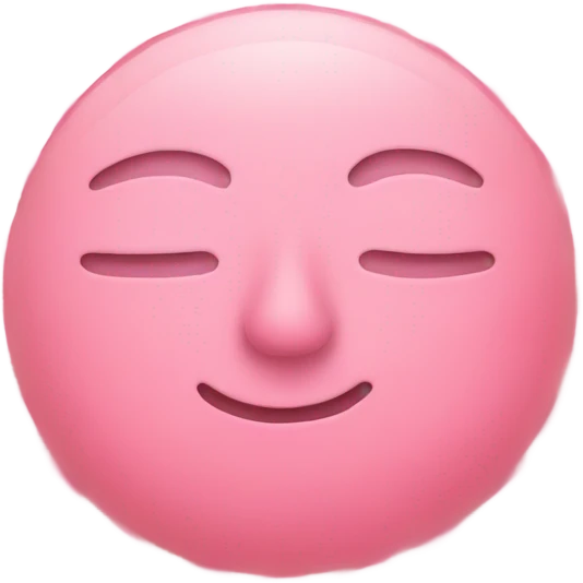 pink sun with face closed eyes human nose emoji