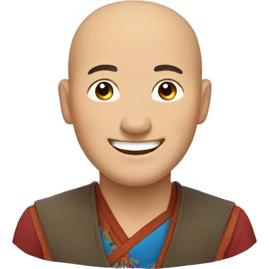 Smiling Mongolian man emoji