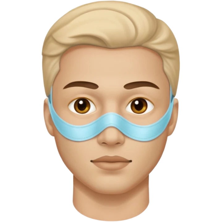 man with beauty mask  emoji