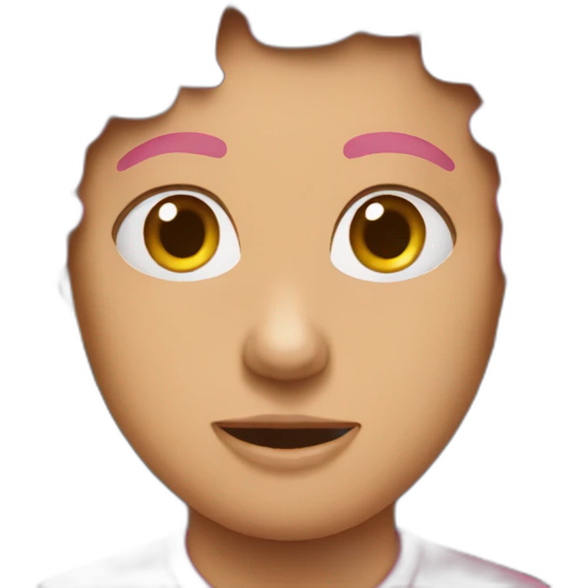 Pink shit emoji