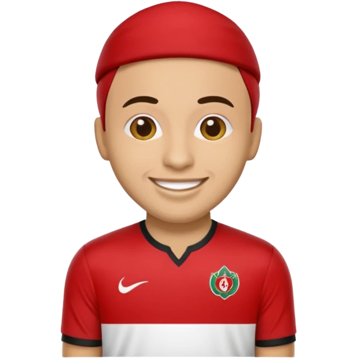 Create me an emoji that wears wydad shirt emoji