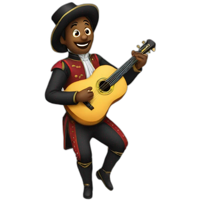 Minstrel performer emoji