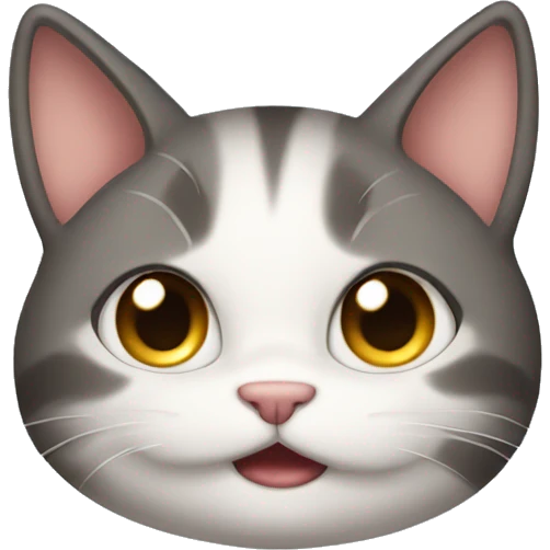 Shy cat emoji