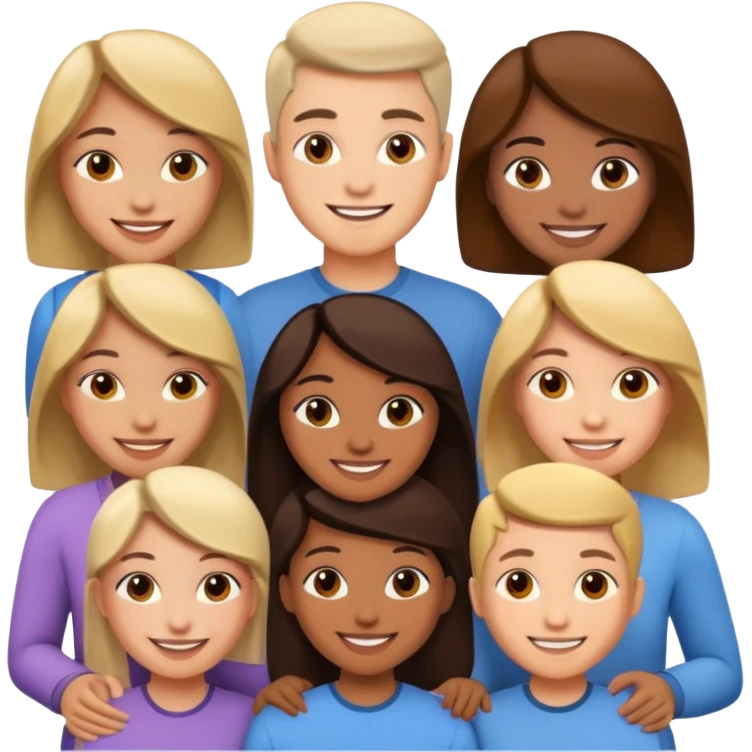 a bunch of friends emoji emoji