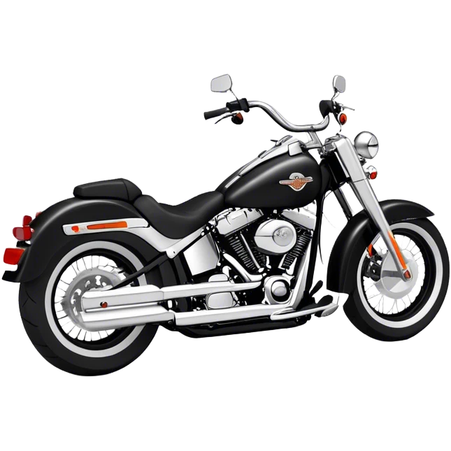 Harley-Davidson Cruiser - Harley-Davidson Softail (Model Year: 2021) (Iconic colour: Black) emoji