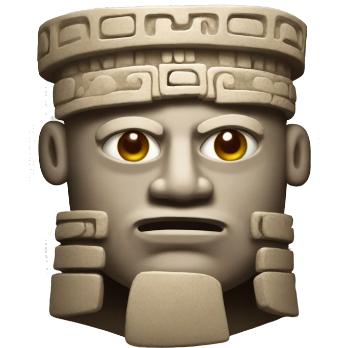 a "Cabeza Clava" of the "Chavin Culture" Inkanapolis emoji