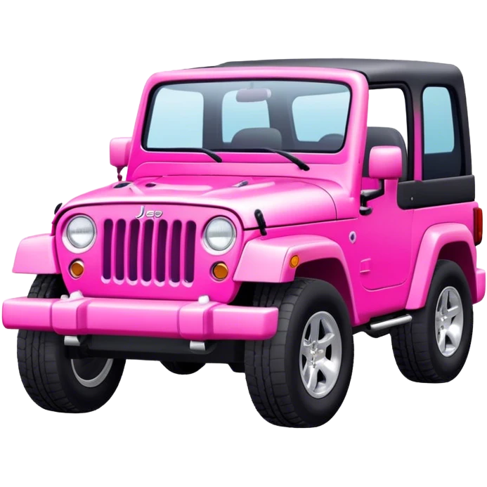 Pink girly modern jeep emoji