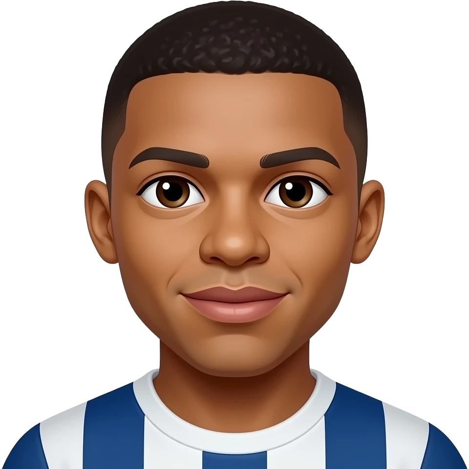 Realistic Mbappe emoji
