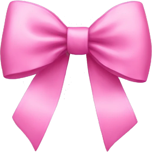 Pink bow emoji