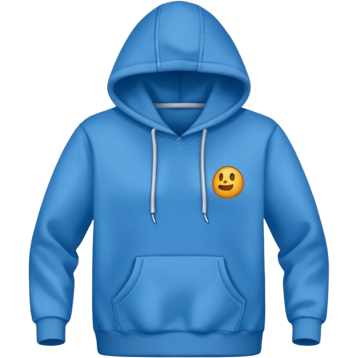 front view of a hoodie emoji