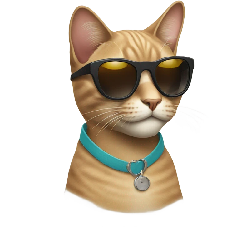 Cat with sunglasses emoji