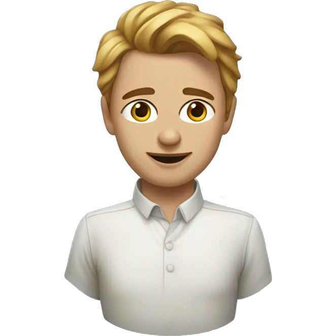Девушка блондинка с очками и голубыми глазами emoji