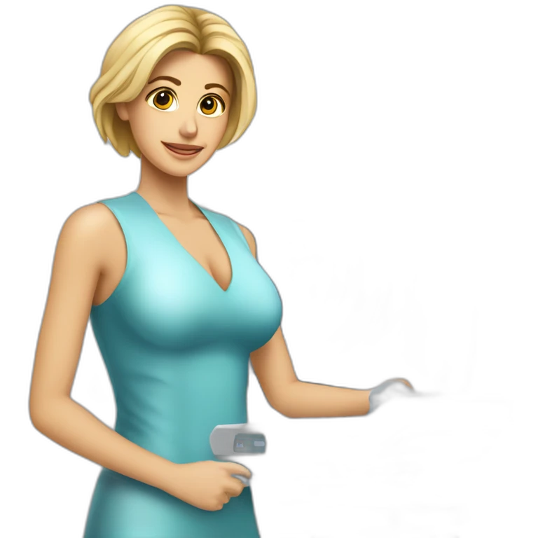 Posh-Radiologist-performing-breast-mri-to-leni-klum emoji