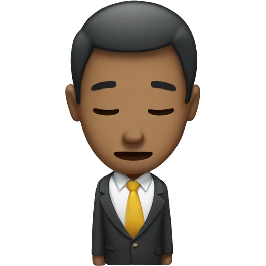 Make me a male emoji who is bowing. I hope it's the image of you doing the Grangjeol, which is popular on the Internet these days. emoji