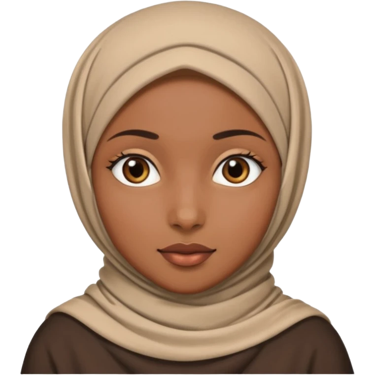Black girl wearing hijab emoji