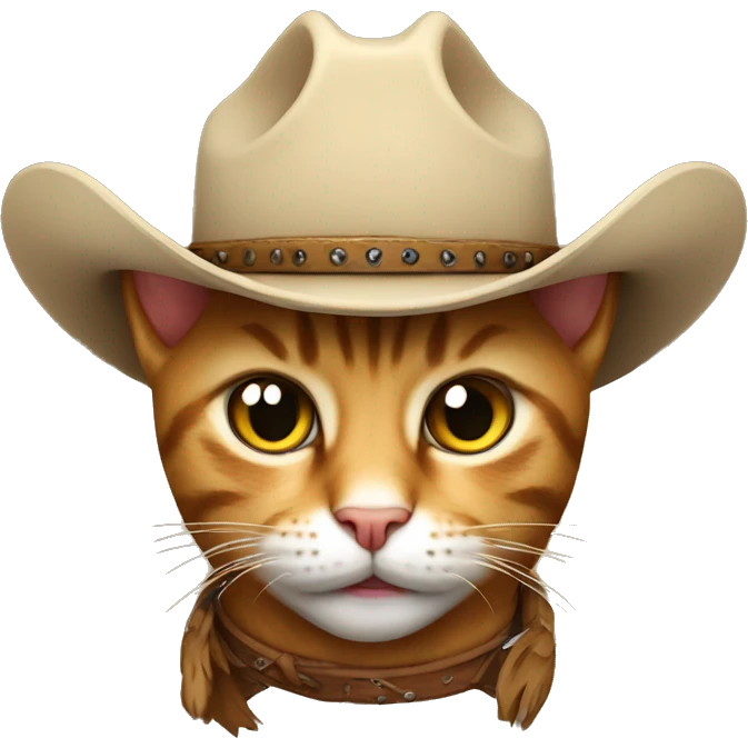 Cowboy cat emoji