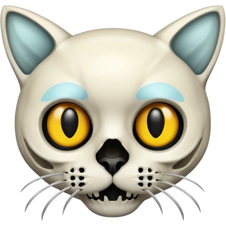 black-eye-sockets cat-skull emoji