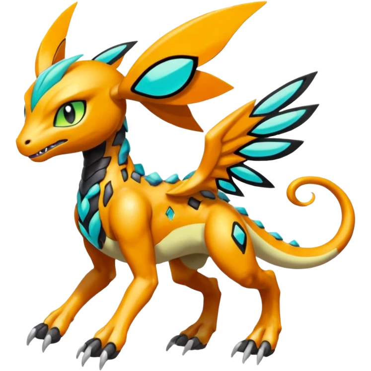 Meloetta-Greymon-Pokémon-Fakémon-fusion-hybrid-creature emoji