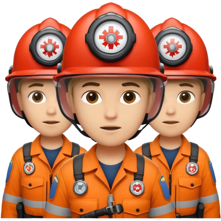 Kasklı Arama Kurtarma Görevlileri emoji