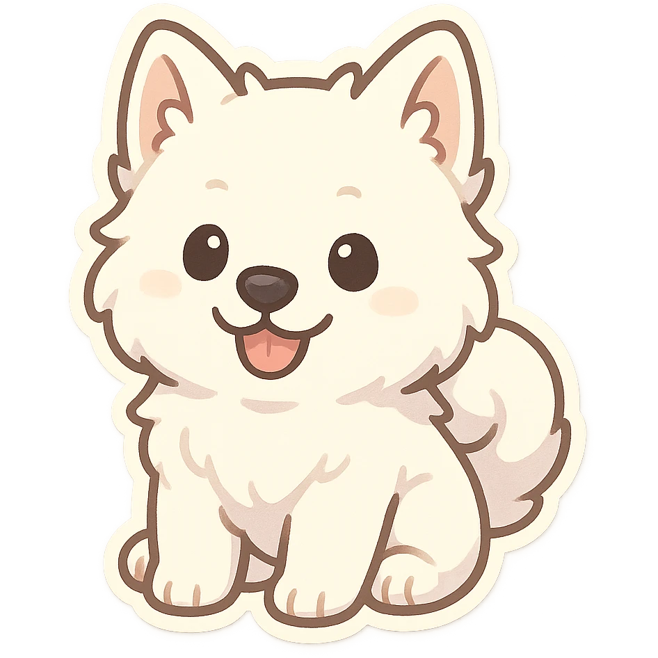 samoyed puppy emoji