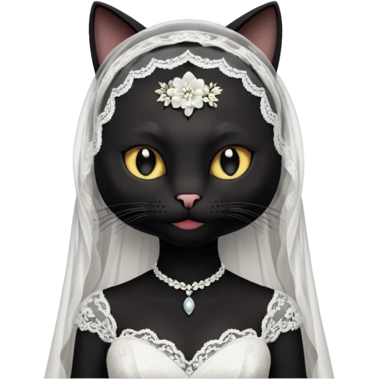 black cat bride  emoji