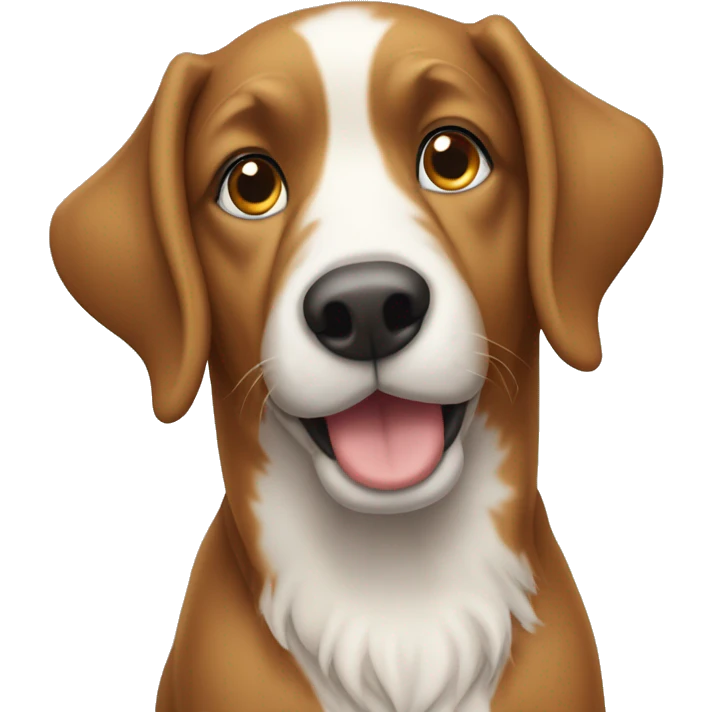 Male ein Hund der wie ein Pferd aussieht  emoji