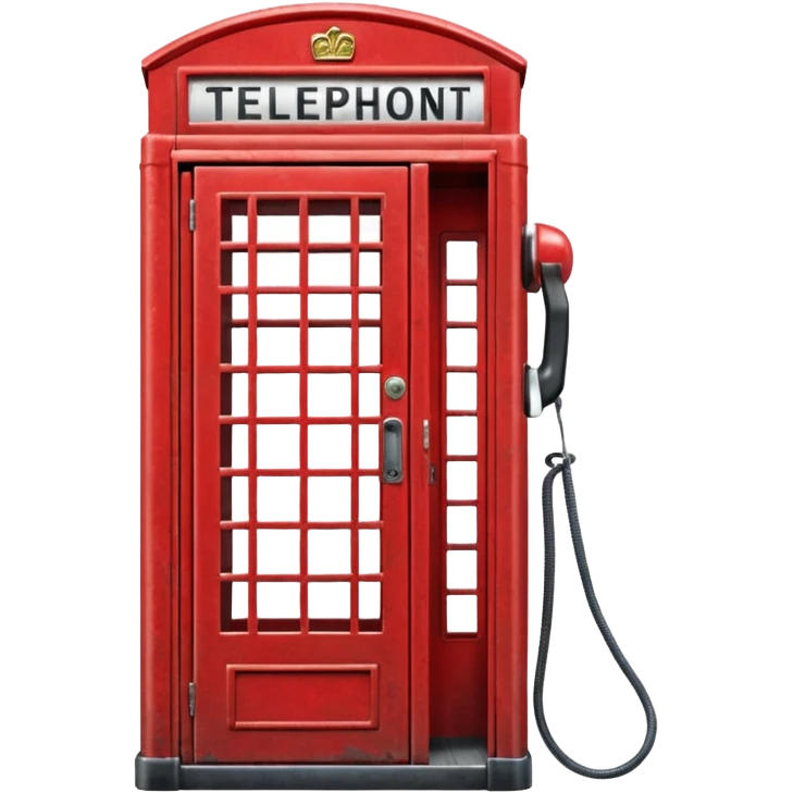 red phone booth emoji