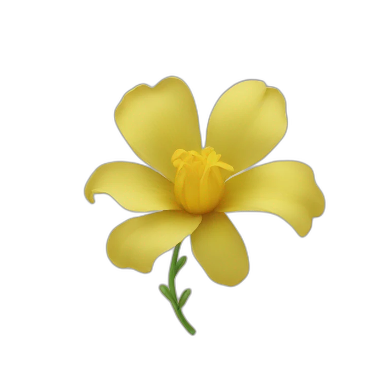 Yellow flower emoji