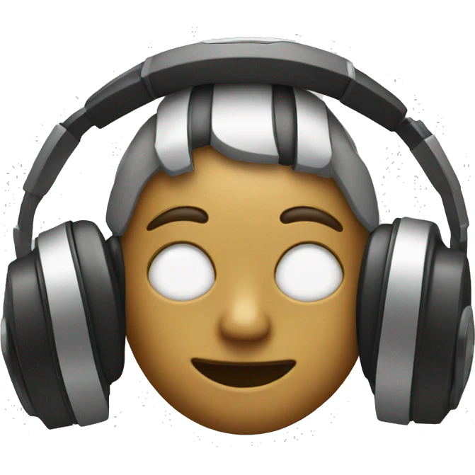 a lock wearing headphones emoji