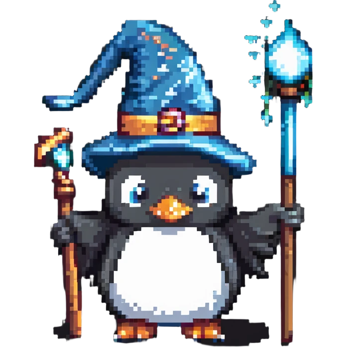 penguin wizard emoji