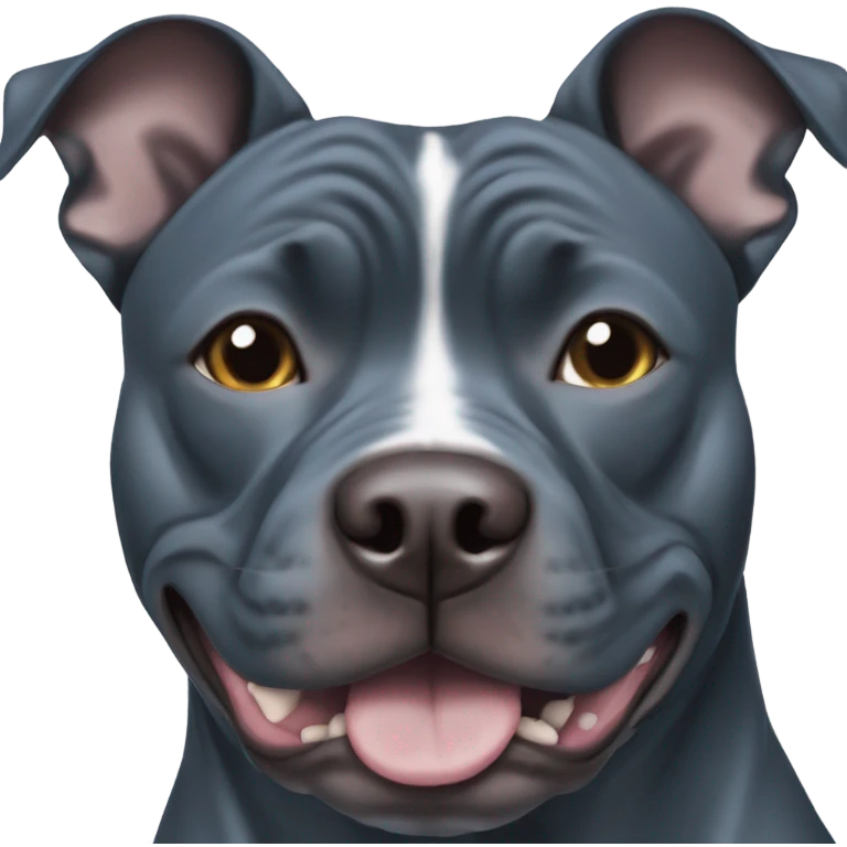 Blue staff dog emoji