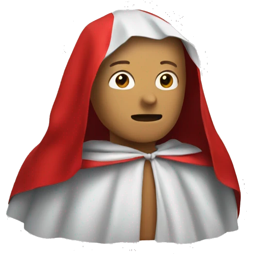 dummy with a red cape emoji
