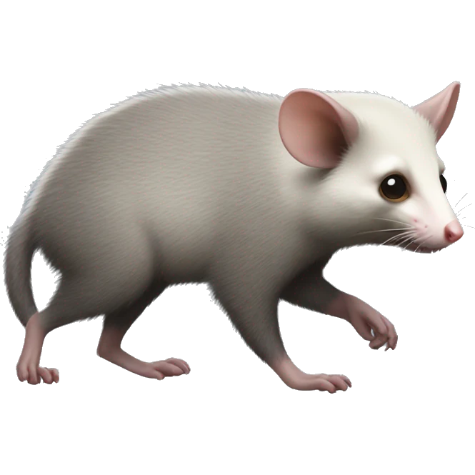 possum full body walking side view emoji